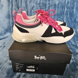 Coach Pink and Black Women's Sneakers